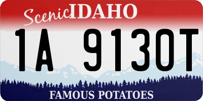 ID license plate 1A9130T