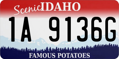 ID license plate 1A9136G