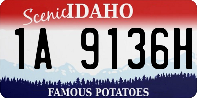 ID license plate 1A9136H