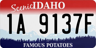 ID license plate 1A9137F