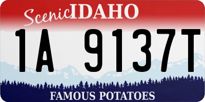 ID license plate 1A9137T