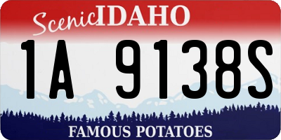ID license plate 1A9138S