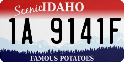 ID license plate 1A9141F