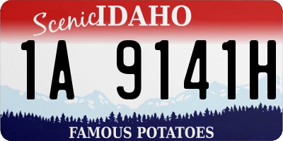 ID license plate 1A9141H