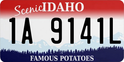 ID license plate 1A9141L