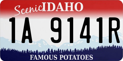 ID license plate 1A9141R