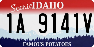 ID license plate 1A9141V