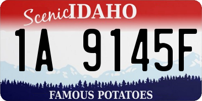 ID license plate 1A9145F