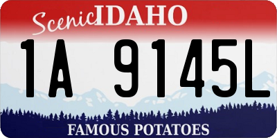 ID license plate 1A9145L