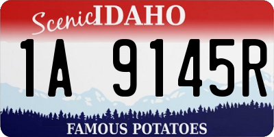 ID license plate 1A9145R