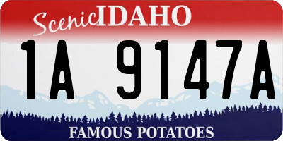 ID license plate 1A9147A