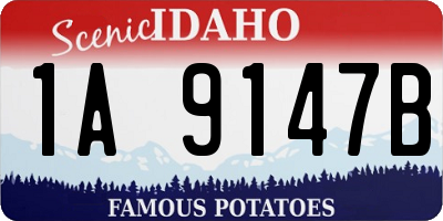 ID license plate 1A9147B