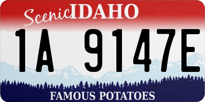 ID license plate 1A9147E