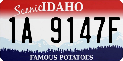 ID license plate 1A9147F