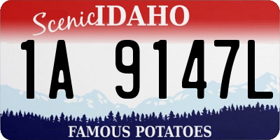 ID license plate 1A9147L