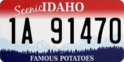 ID license plate 1A9147O