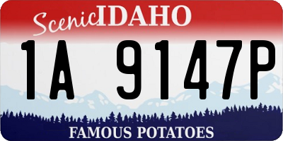 ID license plate 1A9147P