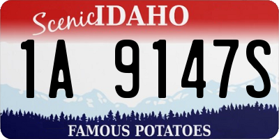 ID license plate 1A9147S