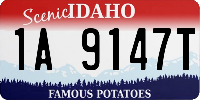 ID license plate 1A9147T