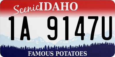 ID license plate 1A9147U