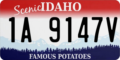 ID license plate 1A9147V