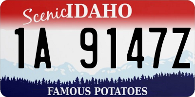 ID license plate 1A9147Z