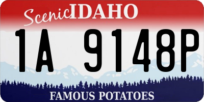 ID license plate 1A9148P