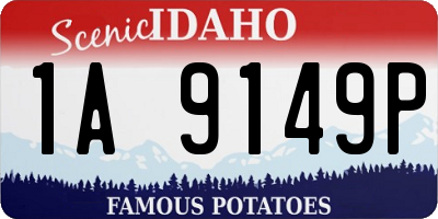 ID license plate 1A9149P