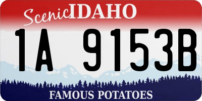 ID license plate 1A9153B