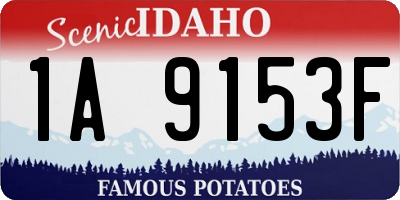 ID license plate 1A9153F