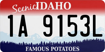 ID license plate 1A9153L