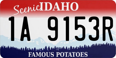 ID license plate 1A9153R