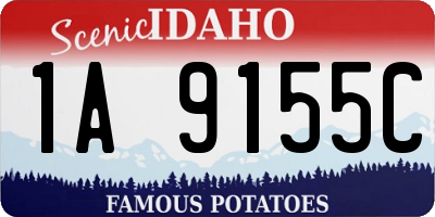 ID license plate 1A9155C