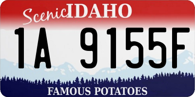 ID license plate 1A9155F