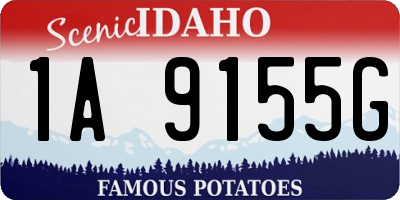 ID license plate 1A9155G