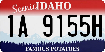 ID license plate 1A9155H
