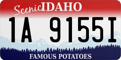 ID license plate 1A9155I