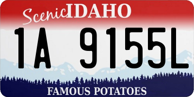 ID license plate 1A9155L