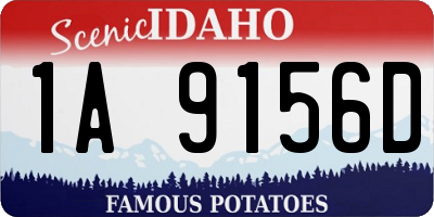 ID license plate 1A9156D