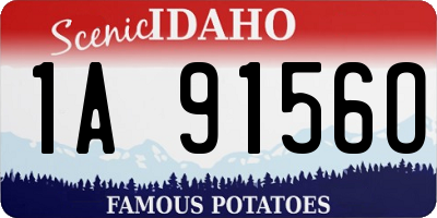 ID license plate 1A9156O