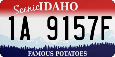 ID license plate 1A9157F