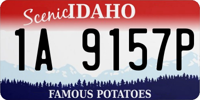 ID license plate 1A9157P