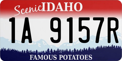 ID license plate 1A9157R