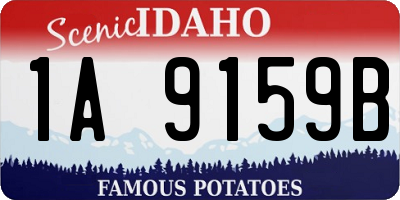 ID license plate 1A9159B