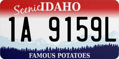 ID license plate 1A9159L