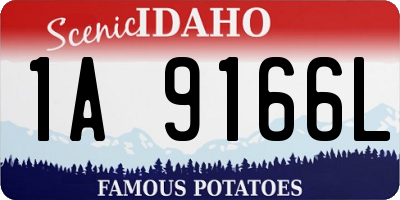 ID license plate 1A9166L