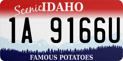 ID license plate 1A9166U