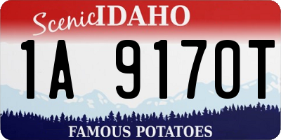 ID license plate 1A9170T
