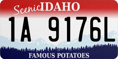 ID license plate 1A9176L