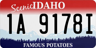 ID license plate 1A9178I